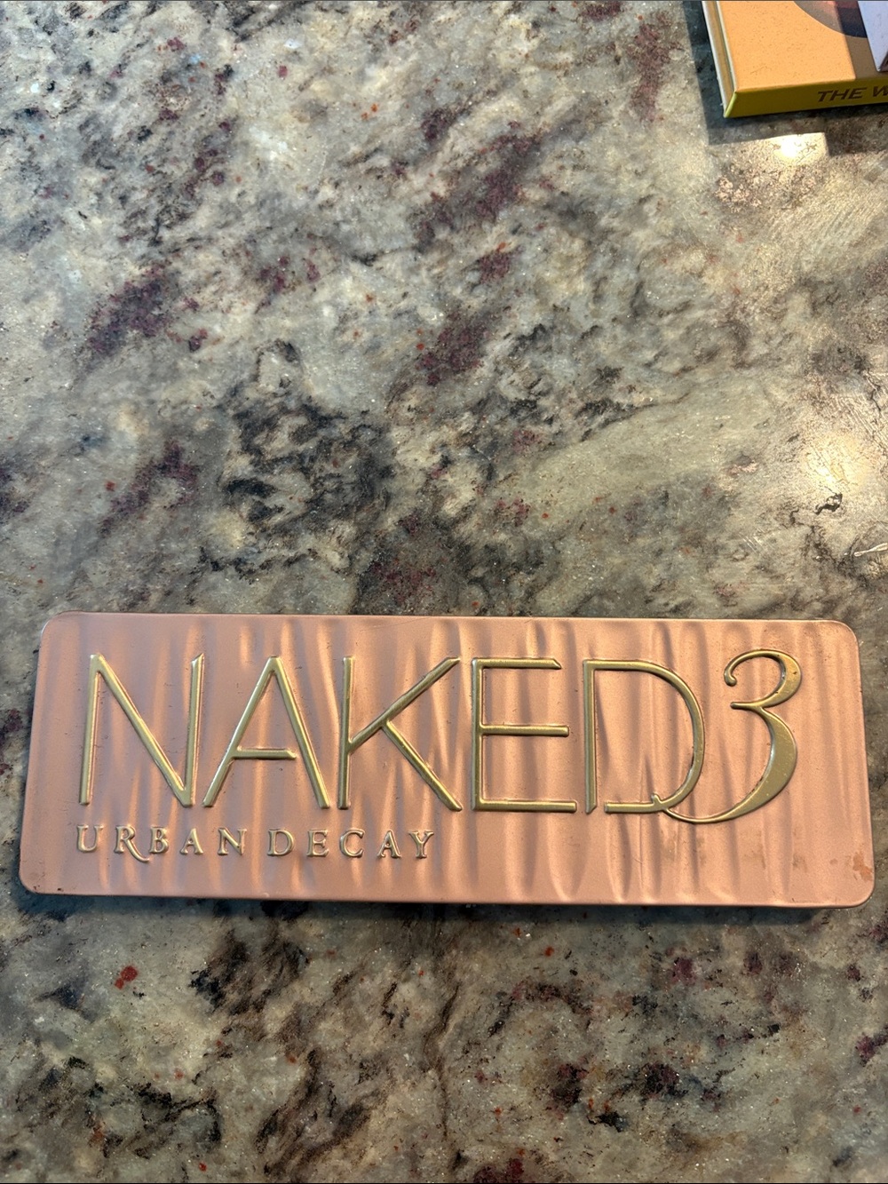 Naked 3 Urban Decay Rose Gold Metallic Eyeshadow Palette Case